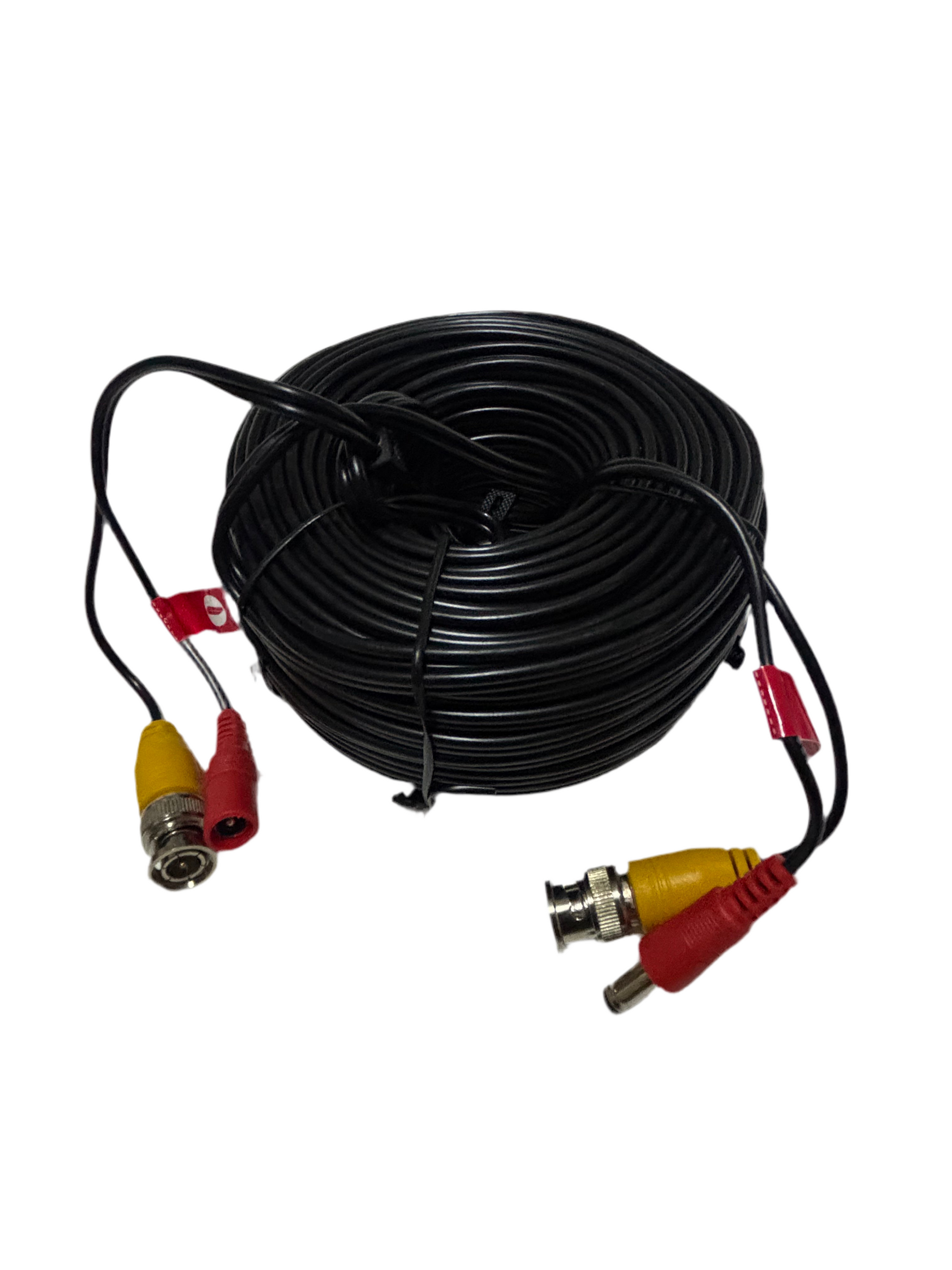 CCTV Premade BNC + DC Cable 60ft Camera Extension Cable CCTV Security Camera DVR Video