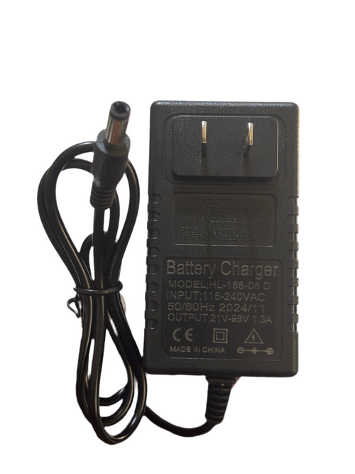 21V-98V, 1.3A Mini Chainsaw Battery Charger, 5.5x2.5mm Power Tools Lithium Battery Charger, Drill charger